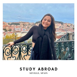 "Hello, everyone! I'm Sofia Vitale, a third-year concentrating in Life Sciences. I am from San Diego, California. This past fall, I had the incredible chance to study abroad in Seville, Spain.

Living with a host family, I was able to learn more about Spanish culture. All my meals were provided to me by my host family. I had two host parents, a host sister, and even a host dog! I also volunteered as an English Teaching Assistant at a local elementary school, which was a deeply enriching experience. I was able to continue my love for teaching by spending time with children to improve their English skills while practicing my Spanish skills.

Spain is an amazing country with rich culture and history. I took a class on the history of Flamenco and our class went to Flamenco shows all together to study and learn about the music and dance styles of different artist. I also took a class titled, “Spanish for the Health Professions” and I was able to learn about the healthcare system in Spain and even visit a hospital with my class.

I explored beyond the classroom, traveling to 5 different countries and numerous cities across Spain! I traveled to Italy, Portugal, France, and the Netherlands. Each trip was a new chapter of learning and embracing diverse cultures, leaving a profound impact on my life."

Thank you so much for sharing, Sofia! 👏