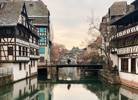 City centre in Strasbourg, France