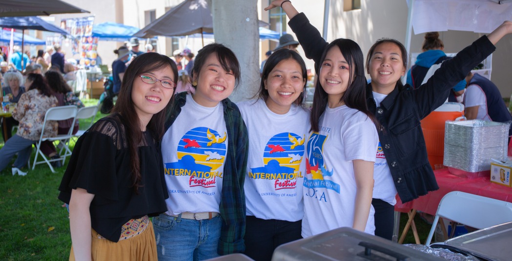 Students at International Festival