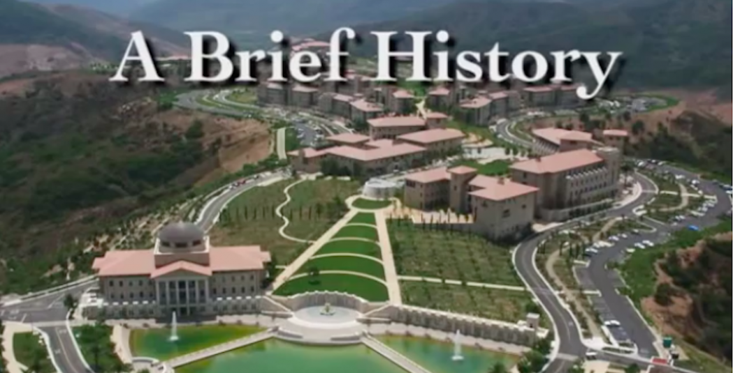 Overhead shot of campus