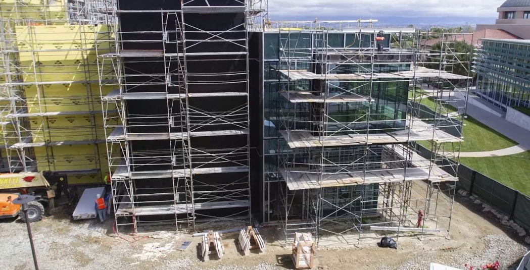 Science building under construction