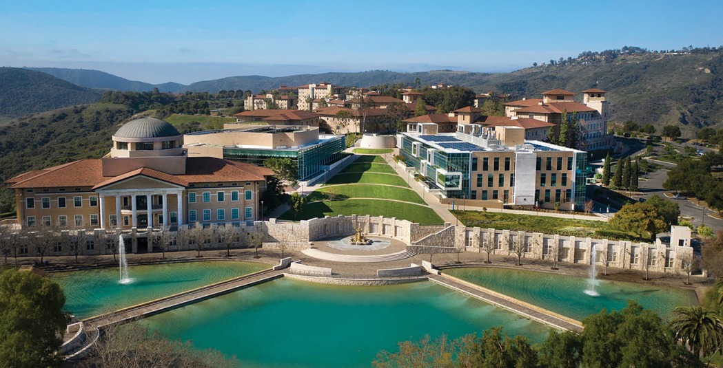 Aerial view of campus