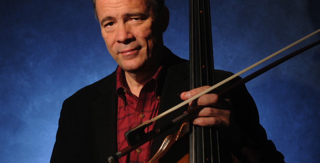 Edgar Meyer holding bass