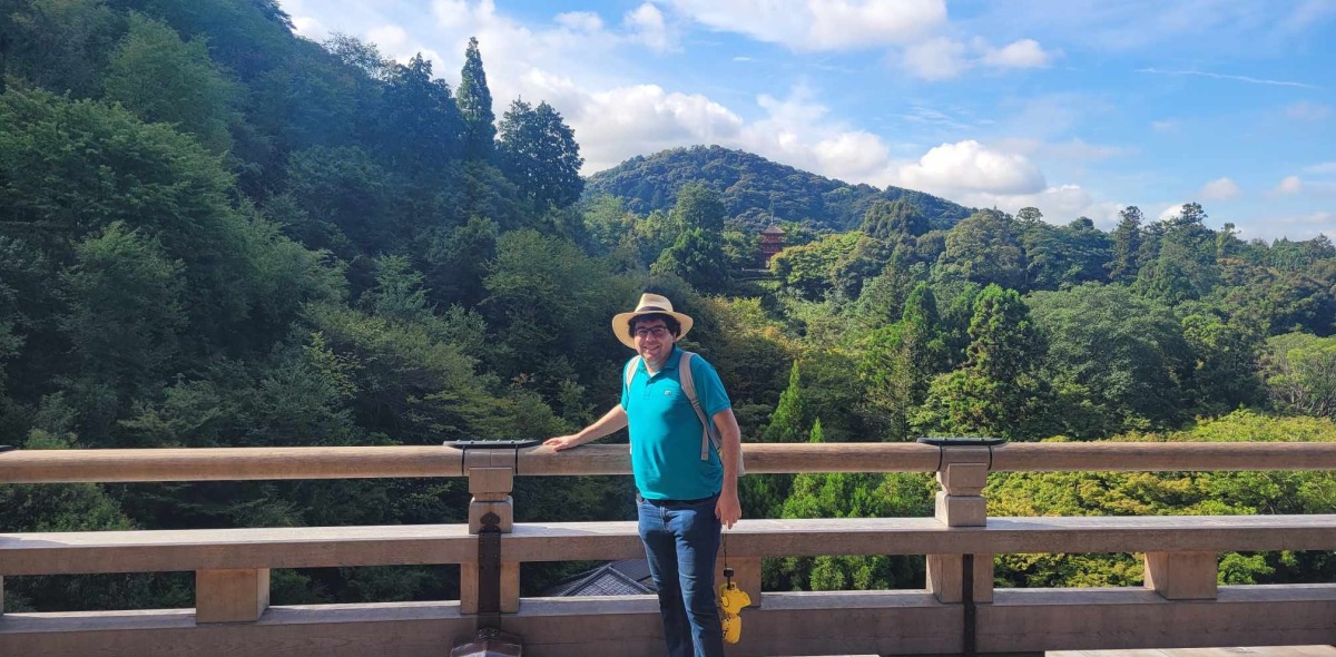 A photo of Zachary in Kiyomizu-dera