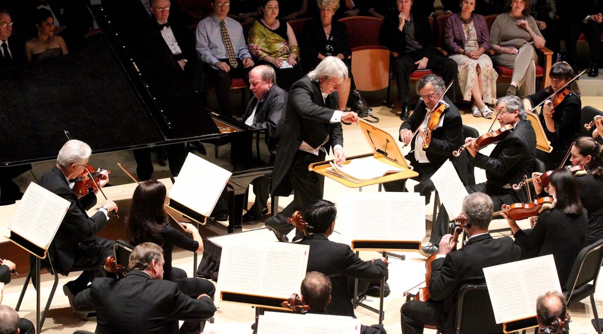 Pacific Symphony on the Concert Hall stage