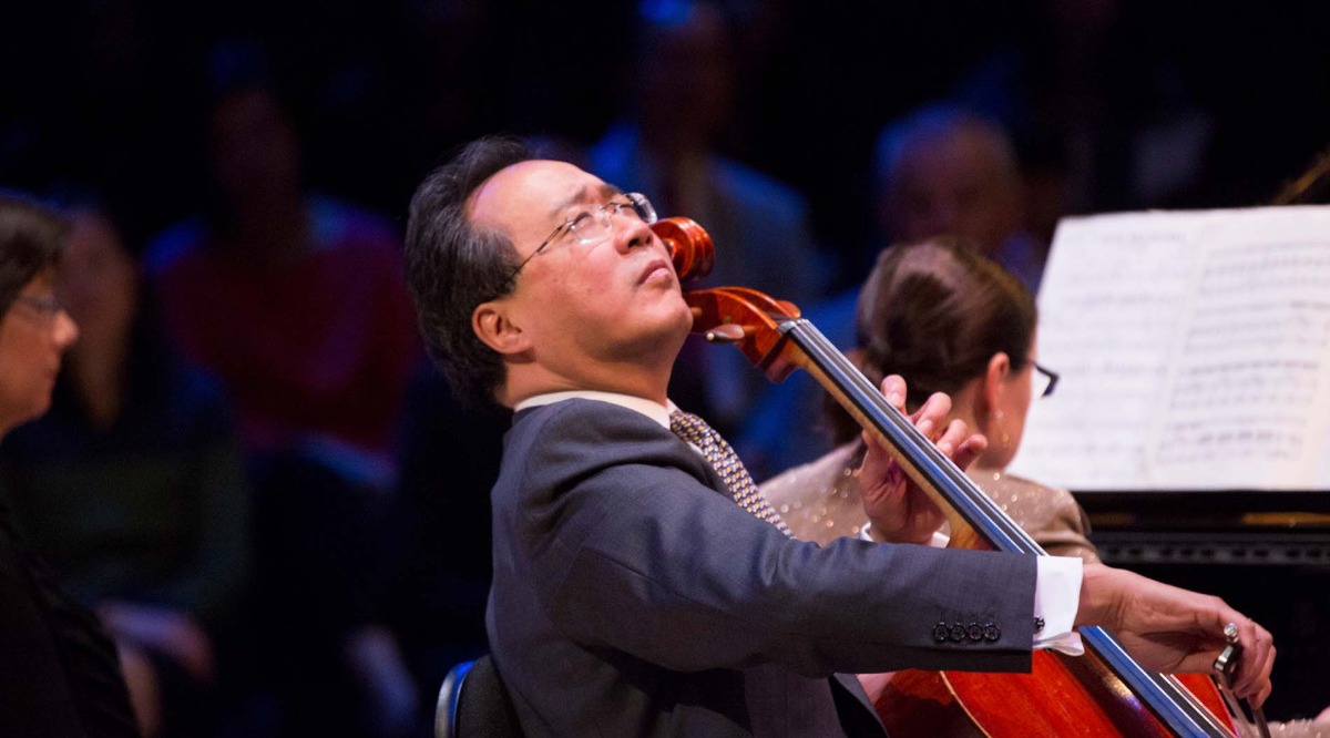 man playing cello