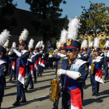 Street performance parade for black history event
