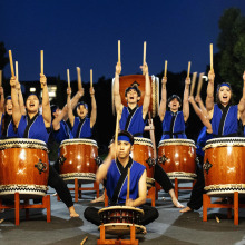 Josho Daiko student club's performance