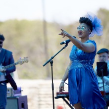 Jazzy Ash performs during the festival