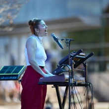 Biianco performs during the festival