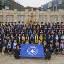 The 2023 graduates pose together for a commemorative photo