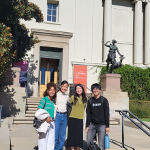 Students took a field trip to Huntington Library.