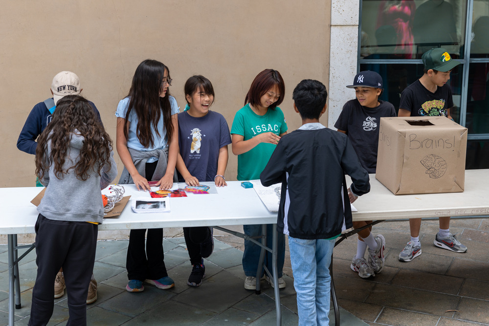 Kids take part in a youth health advocacy program at SUA.