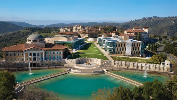 Aerial view of campus