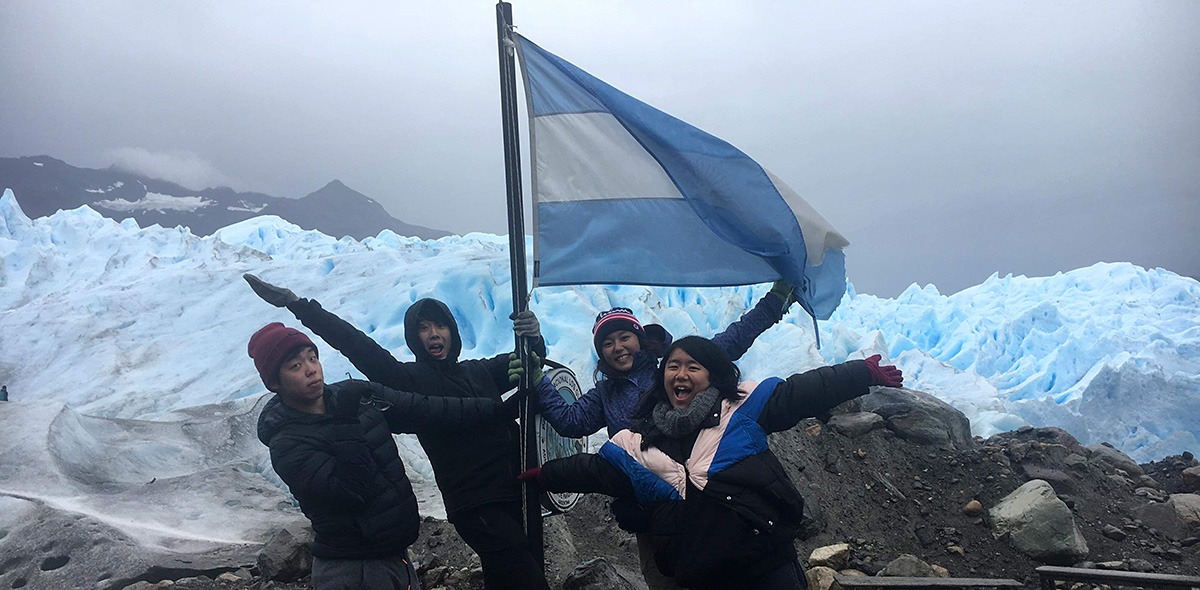 Students at Calafate in Chile