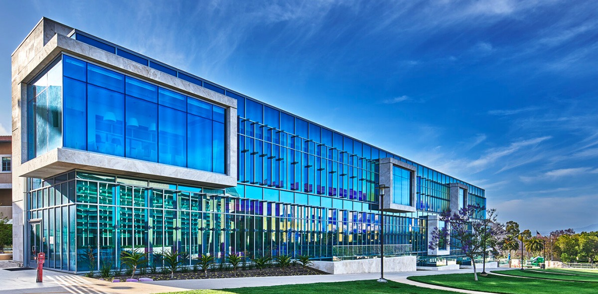 Exterior of Curie Hall, the Life Sciences building