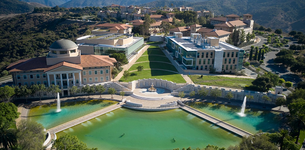 Aerial view of campus