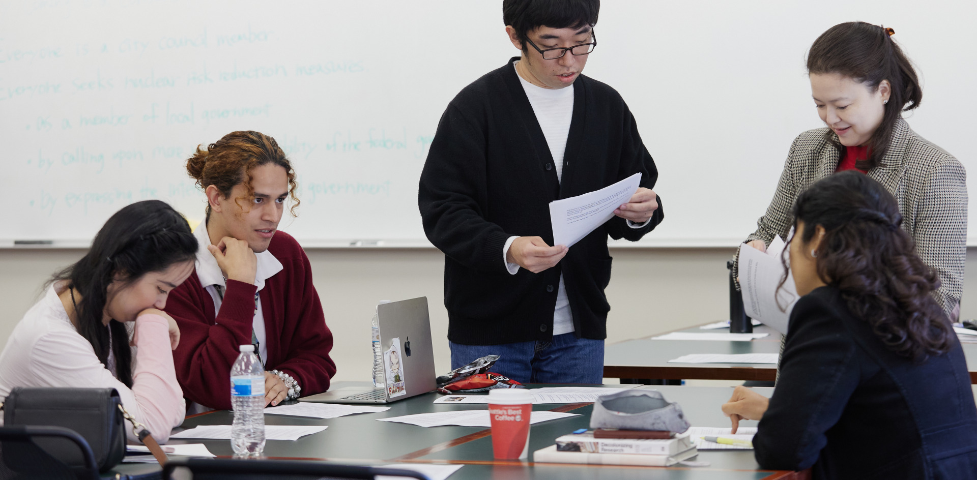 SIGS Summer Program participants work together during a simulation exercise