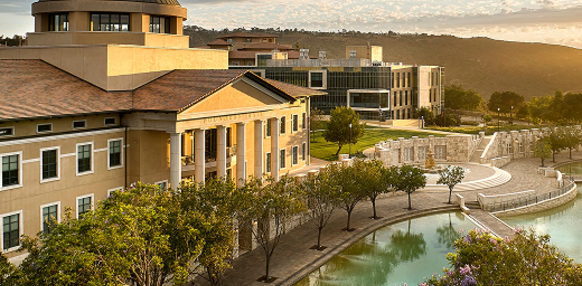 Arial view of campus