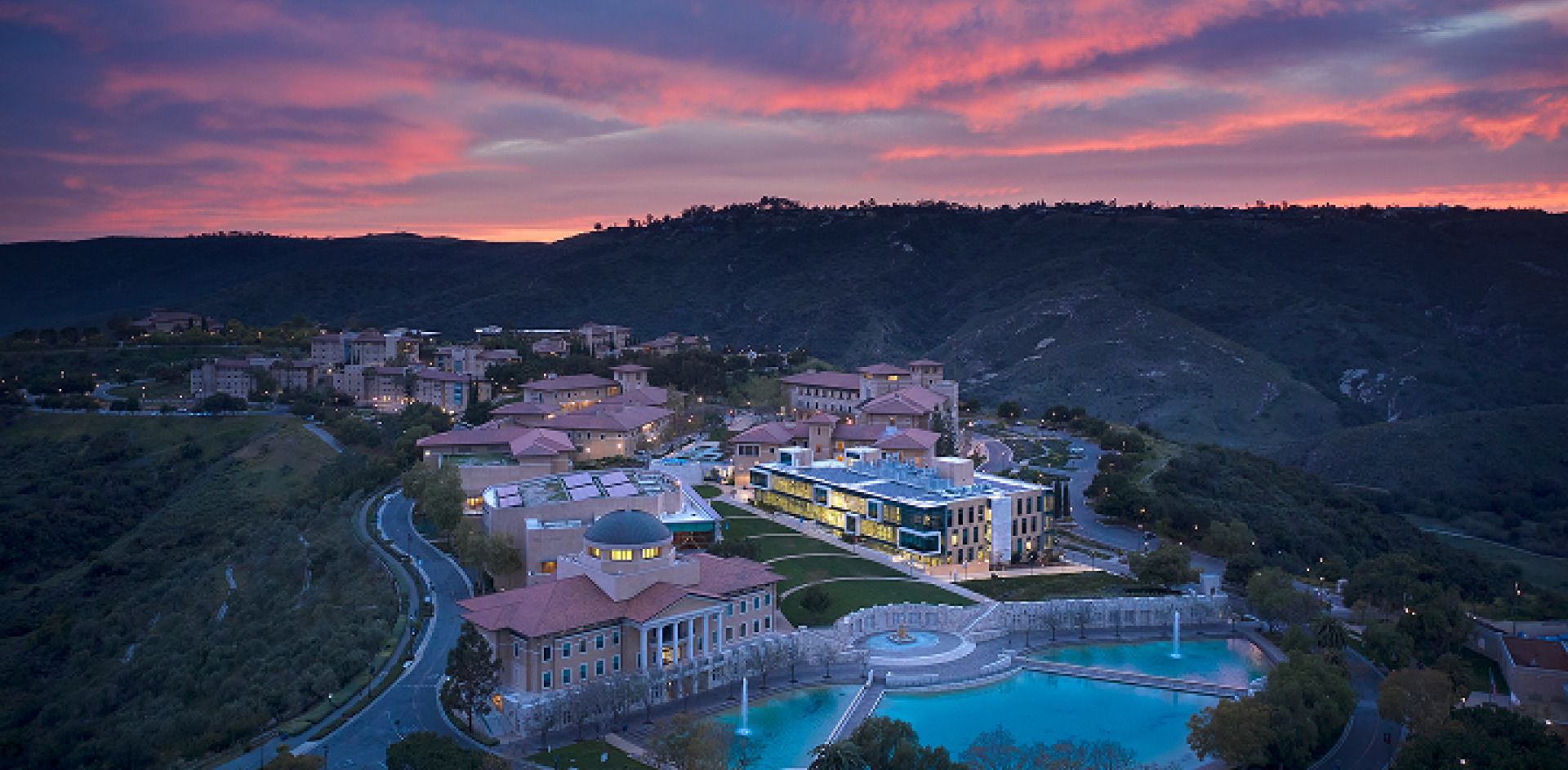 Arial view of campus