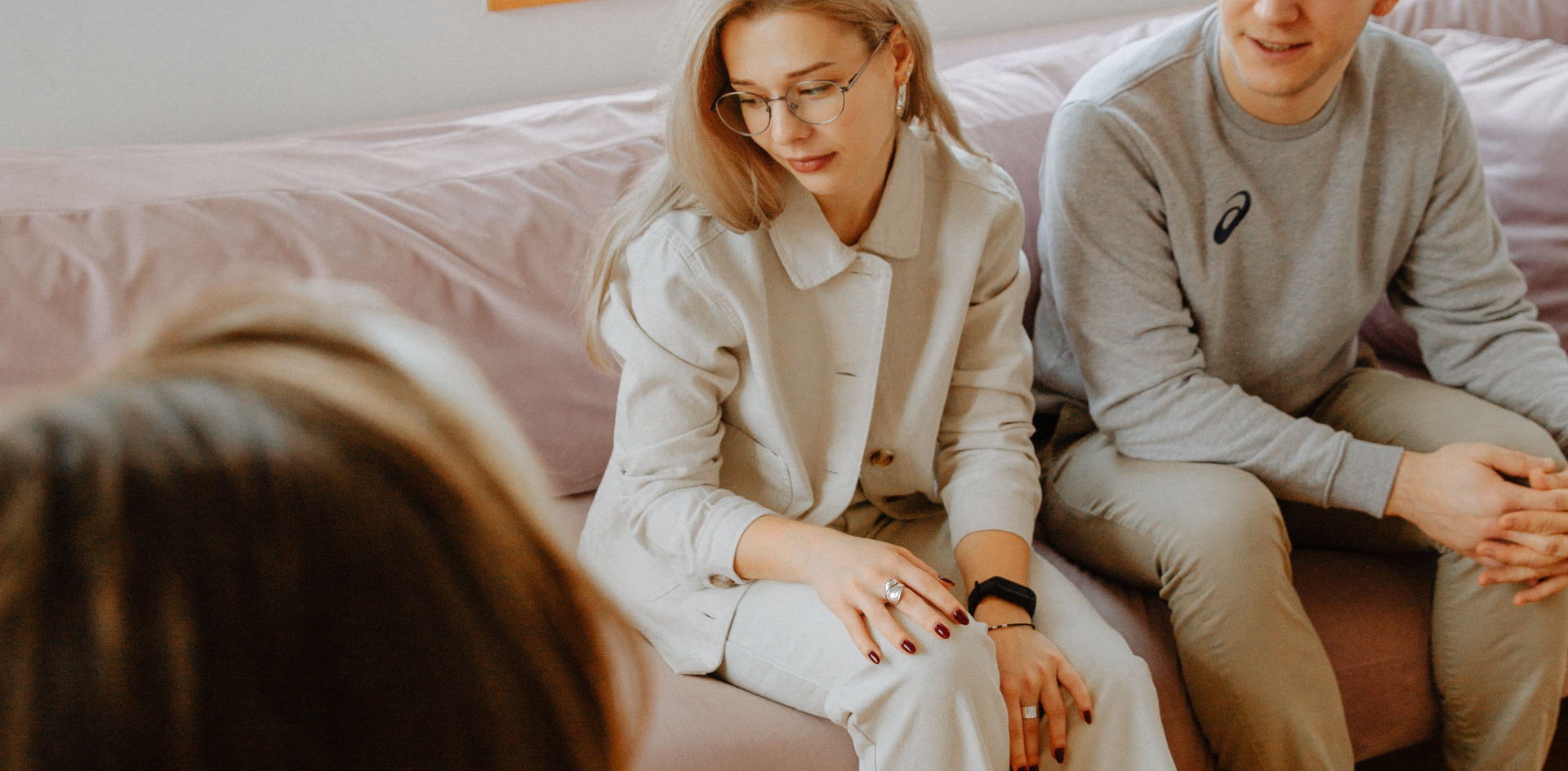 A couple in a counseling session
