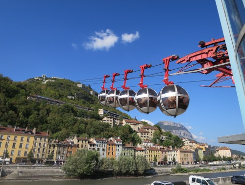 Ski lift in Grenoble, France