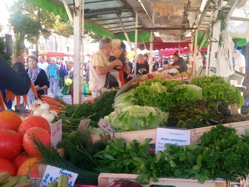 Produce market in Rennes, France