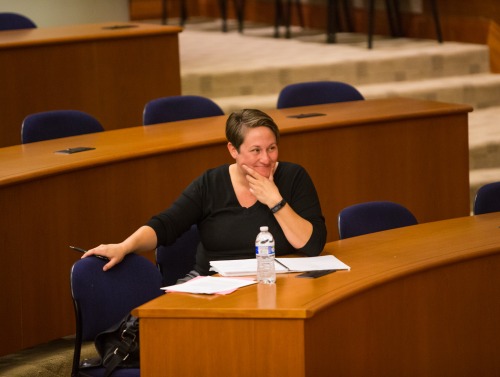 Ruthanne Buck sitting at a table