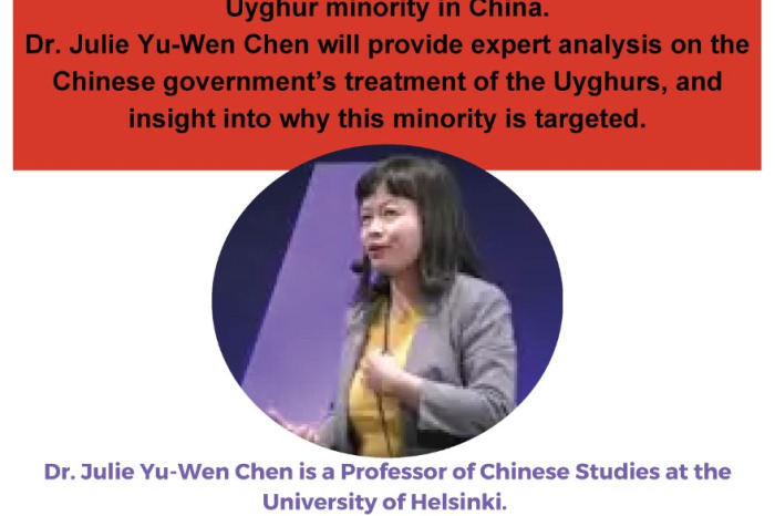 The Persecution of the Uyghurs in China with Guest Speaker Dr. Julie Yu ...