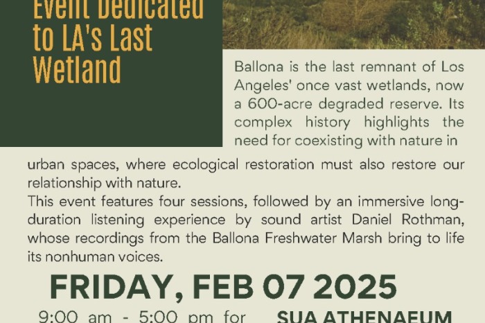 Listening to Ballona: A Conservatory Event Dedicated to LA's Last Wetland