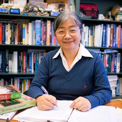 Hong-Yi Chen in her office