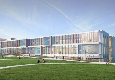 Image of proposed life sciences building.