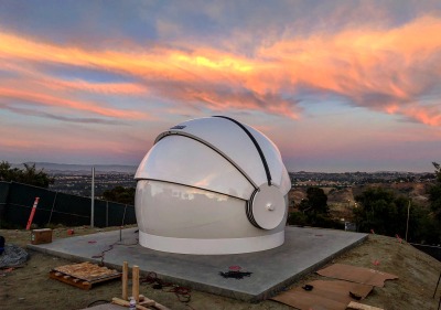 Image of the observatory at sunset.