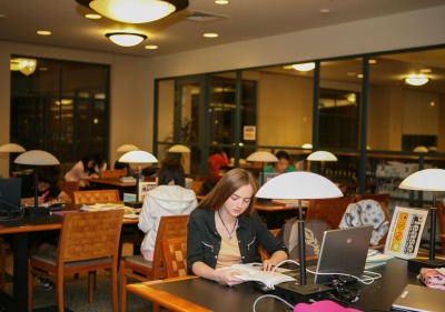 Image of students studying.