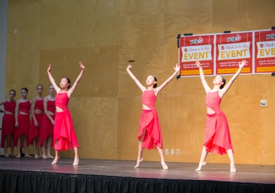 Image of children performing a dance routine.
