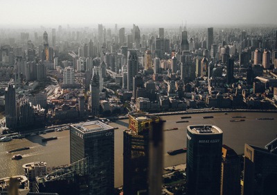 Aerial view of Shanghai, China