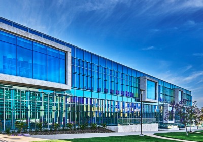 Exterior of Curie Hall, the Life Sciences building