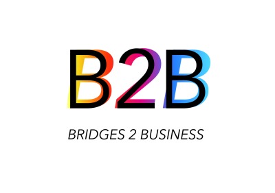 Colorful Bridges to Business Logo