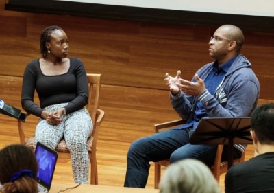 Dr. Vernard S. Fennell, MD MSc speaks to students during the HPA speaker series
