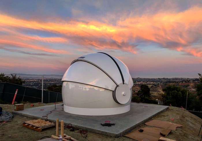 Image of the observatory at sunset.