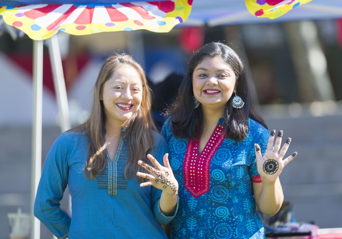 Two students at Diversity Fusion Fair