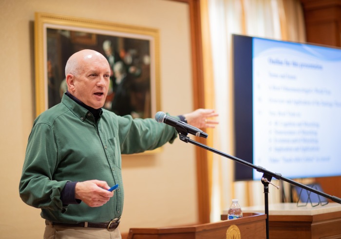 Image of Michael Golden presenting