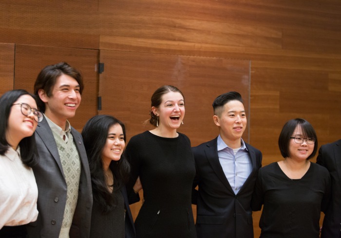 Image of group of students smiling