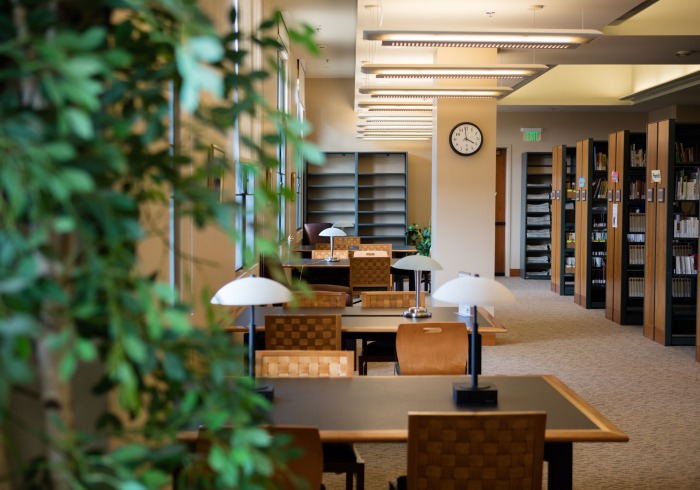 Interior shot of library