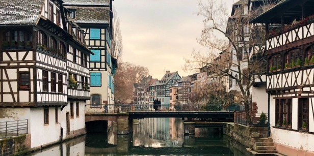 City centre in Strasbourg, France