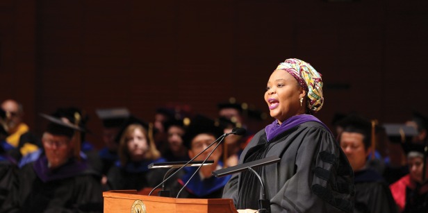 Commencement speaker Leymah Gbowe