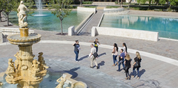 Image of a student-led tour.