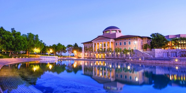 A picture of Founder's Hall, the most memorable building in SUA's campus.