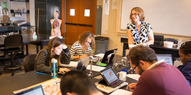 Professor instructs during a Soka class