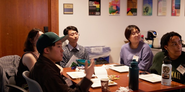 Members of DEI participate in a discussion